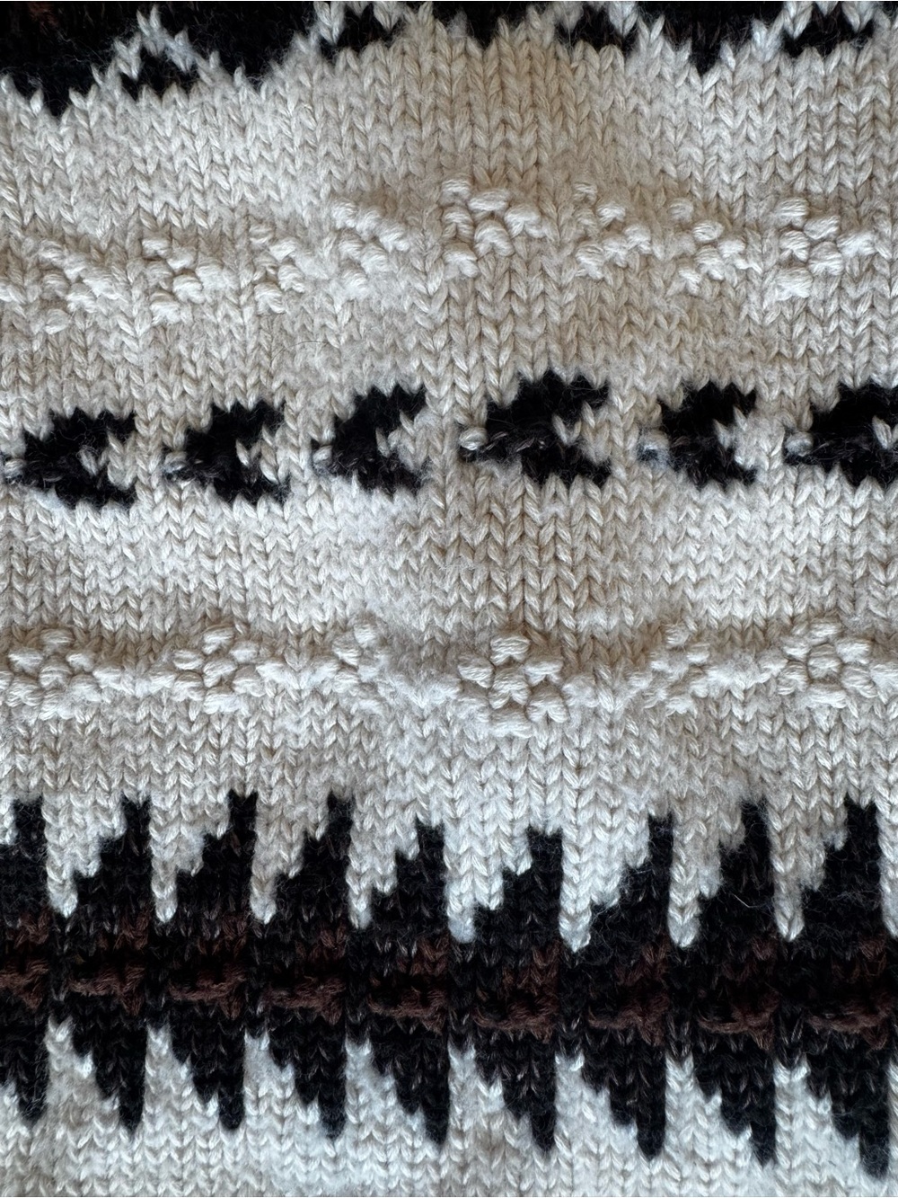 Authentic Polo Ralph Lauren Cotton/Linen Geometric Jacquard Knit Cropped Sweater - Picture 9 of 13